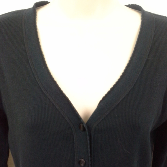 Loft womens sweater Size M Black Cardigan - Picture 7 of 8